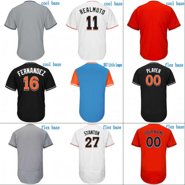 

#9 Lewis Brinson Jersey Mens Miami 11 J.T. Realmuto 13 Starlin Castro 14 Martin Prado 41 Justin Bour 58 Dan Straily Baseball Jerseys S-XXXL