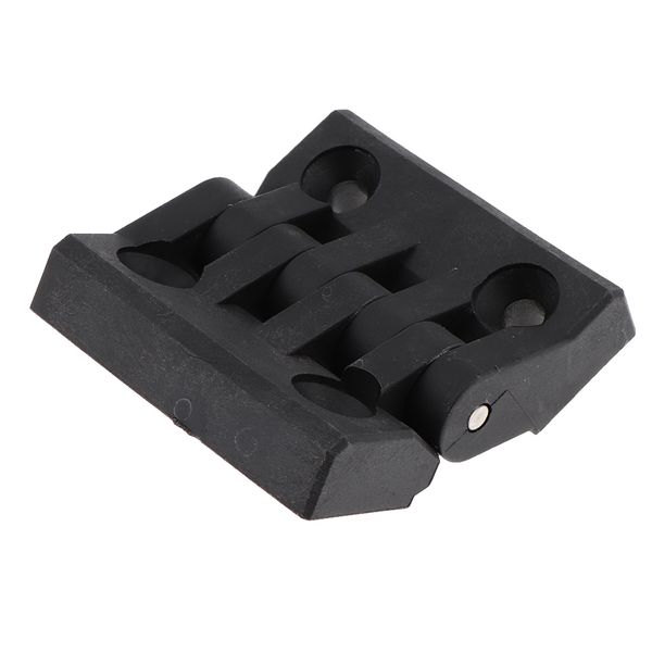 

64mm x 64mm 4 countersunk holes adjustable torque position control hinge, black