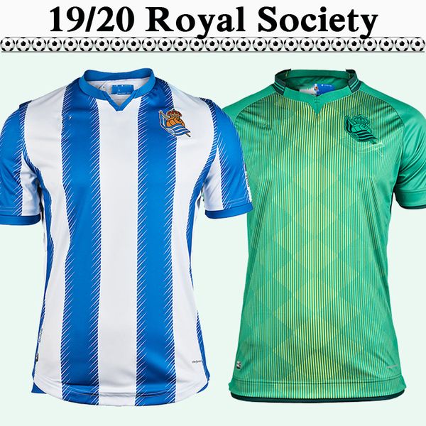 

19 20 royal society mens soccer jerseys juanmi oyarzabal x. prieto home away green football shirts willian. j camisetas de futbol uniforms, Black;yellow