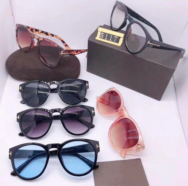 

lenses fashion for 2021 eyewear sunglasses new man woman designer round brand retro sun glasses quality brand with 5117 box, White;black