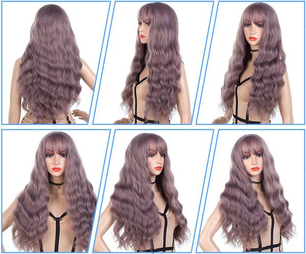 Wavy Wig Wavy Hair Crimp Human Hair Wig Curly Hair Wig Format