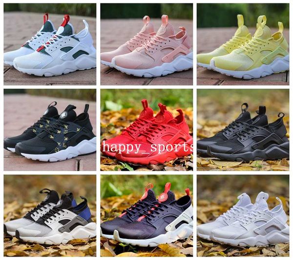

2019 new huarache 4 iv ultra running shoes for men women all red whtie huraches mens trainers hurache sports designer sneakers size 36-46