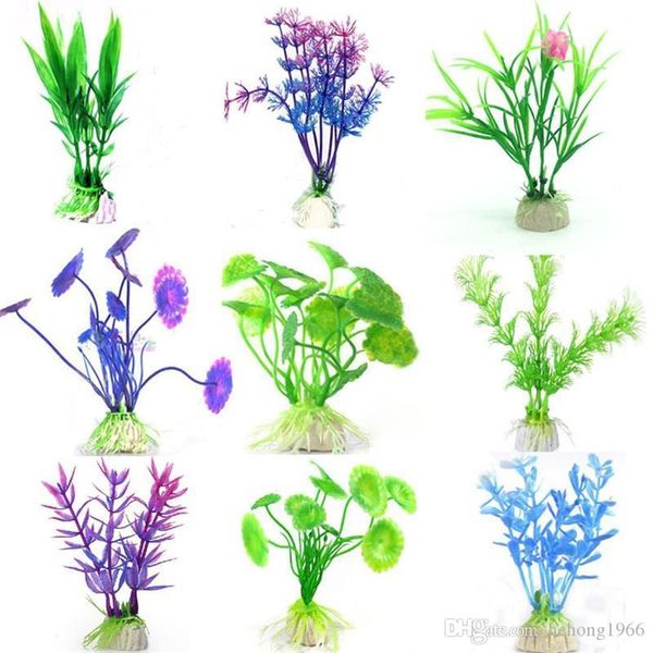 

fish tank simulation воды трава искусственная aquatics завод beautify декорация fishbowl waterplants украшения зеленый фиолетовый популярные
