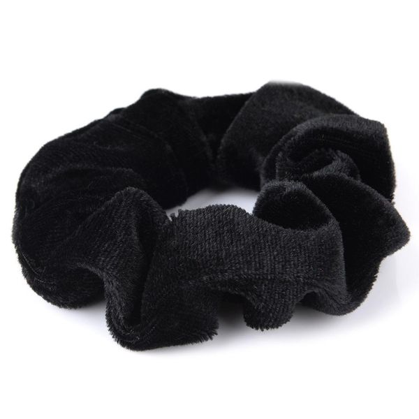 

2018 10 pack black velvet scrunchie hair elastics hair bobbles bands