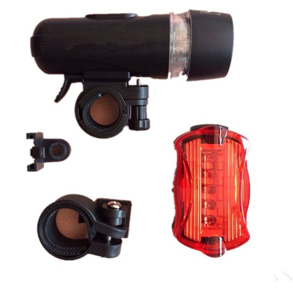 

5 led bicycle front head light+tail light set waterproof road mtb mountain bike rear light cycling lamp flashlight