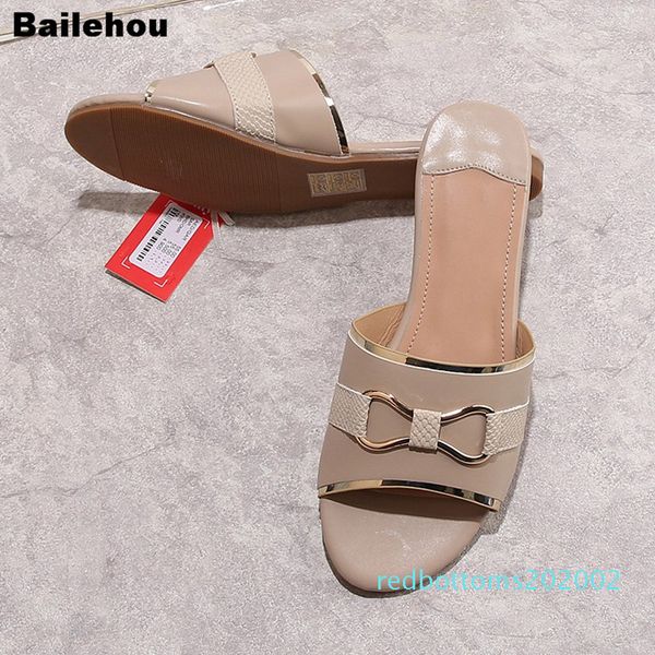 

big size 41 women beach slippers 2019 summer design platform sandals women flip flops shoe slip on slide flat causal shoes r02, Black