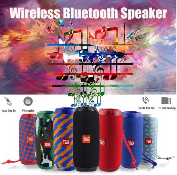 

25#tg117 bluetooth outdoor speaker waterproof portable wireless column loudspeaker box support tf card fm radio aux input