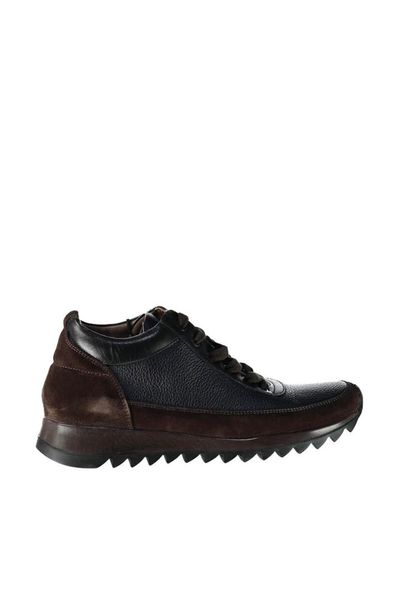 

derimod genuine leather navy blue men 's shoes, Black