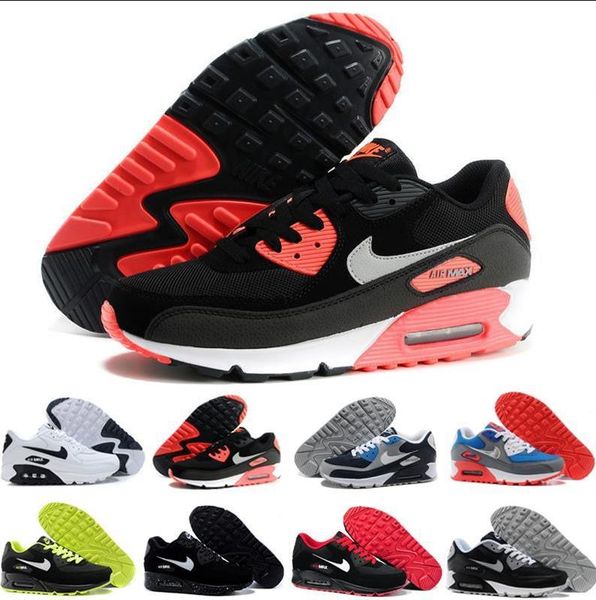 

fast shipping men womens shoes air classic 90 surface breathable casual max 90s black red white running trainers sport athletic sneakers