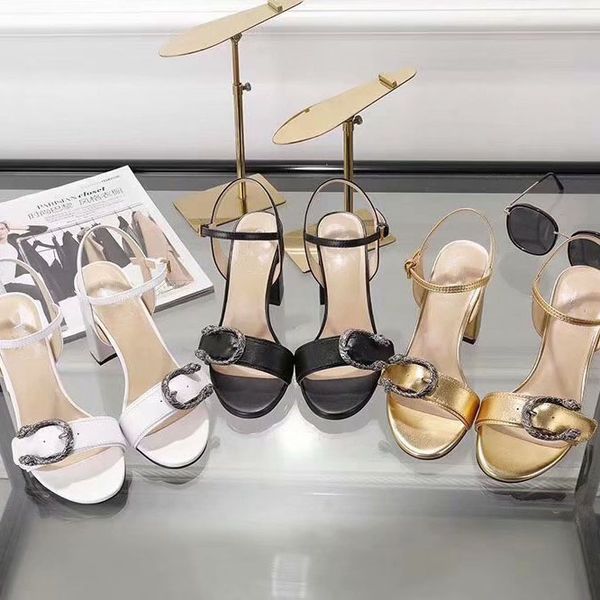 

С Коробкой Женщина Тапочки Туфли на каблуках Сандалии Марка Натуральная Кожа Тапочки Лучшее Качество Модные Тапочки Туфли Повседневная обувь Для женщин 04