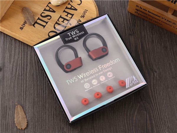

New arrival port earphone tw w2 twin bluetooth mini in ear port earphone with 2 true wirele tereo earphone