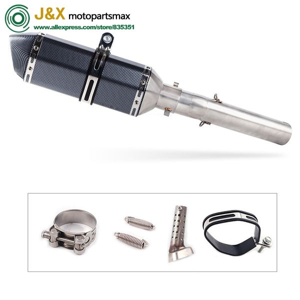 

motorcycle full system exhaust muffler escape db killer slip on for cb1300 cb 1300 middle contact pipe 2003 to 2013