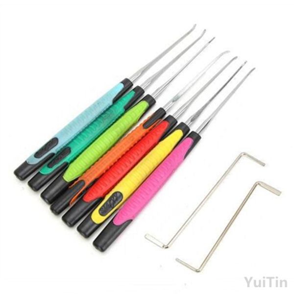 

KLOM 9 in 1 Colors Stainless Steel Lock Picks Tools Locksmith Set