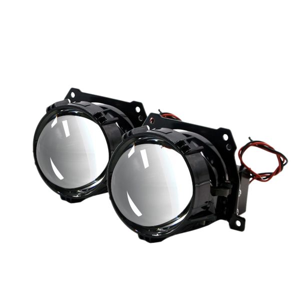 

car led double light lens car headlight headlights double xenon projection lamp super bright black warrior led lens highlights