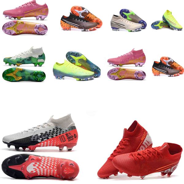 

football boots mercurial superfly vii 7 360 elite se cr7 100% original cristiano ronaldo soccer cleats mercurial superfly v fg soccer shoes