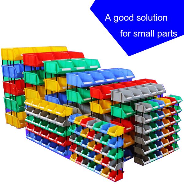 

a good solution for small parts thickening storage shelves case inclined mouth component combination plastic storage box
