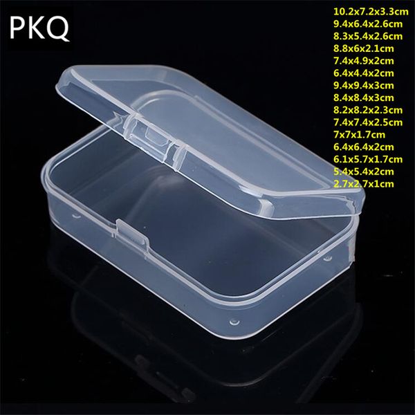 

selling 1pc transparent plastic storage box clear square multifunctional display case plastic jewelry storage boxes