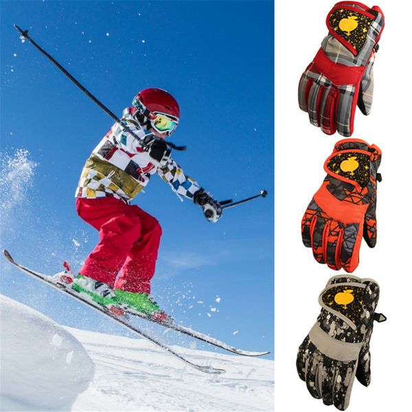 

new winter ski snowboard gloves motorcycle riding women men full finger ski gloves windproof waterproof snow for children