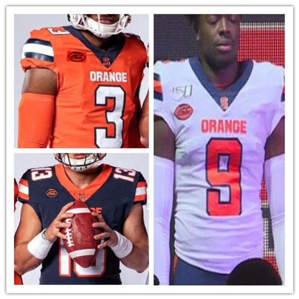 

syracuse orange 17 jamal custis 2 eric dungey 88 john mackey 47 joe morris 44 ernie davis retired player ncaa college football jersey, Black;red