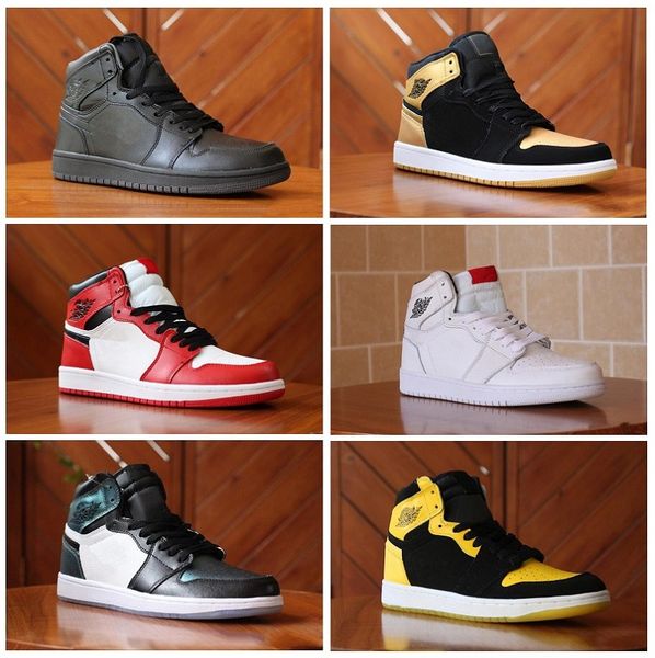 

new 1 1s high og "3" pick men basketball shoes bred banned royal shattered blackboard shadow chicago sports j1 sneakers