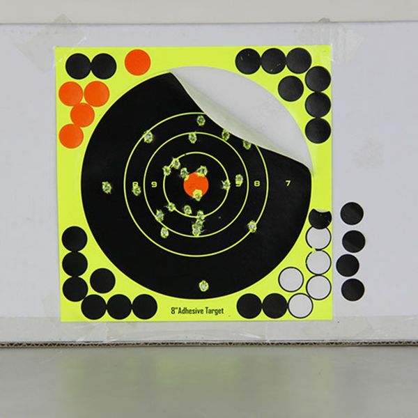 

10pcs reactivity shoot target sticker aim hunting training adhesive sticker for gun / rifle / pistol binders other golf products