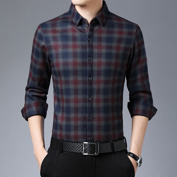 

mens classic plaid autumn & winter slim fit thick warm sweater blouse male long-sleeve ing, White;black