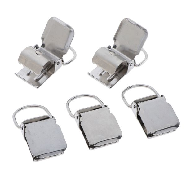 

5pcs pacifier suspender holder clip strap clips diy sewing craft 25mm width, Black