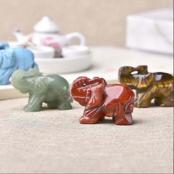

new fashion decoration small elephant lovers home decor crafts room kawaii porcelain ornament brief modern animal figurine decoration