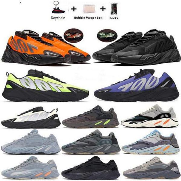 

new tie dye orange teal carbon blue 700 reflective magnet triple black kanye west mens running shoes women trainers sneakers
