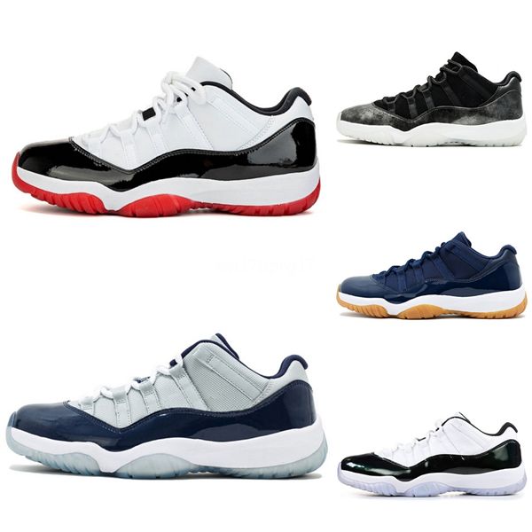 

new 11s low basketball shoes men men jumpman shoes black gold emerald grey royal toe running sneakers og sp travis scotts trainers sto#825
