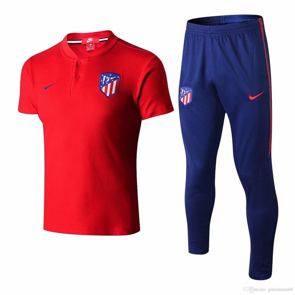 

New 18 19 atletico madrid polo hirt co ta hernandez track uit 2019 atletico home away occer wear griezmann hort leeve training uit