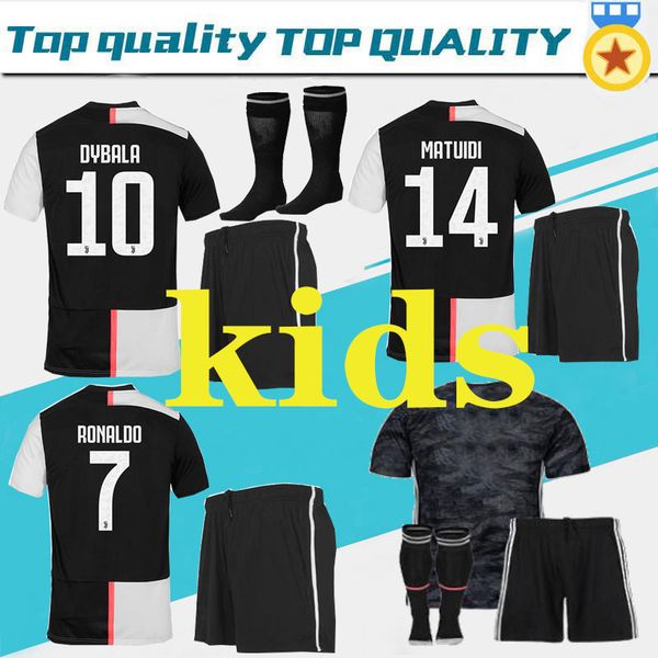 

Kid kit 2019 ronaldo occer jer ey 19 20 mandzukic football hirt men youth et dybala juve cami eta de futbol, Black;yellow