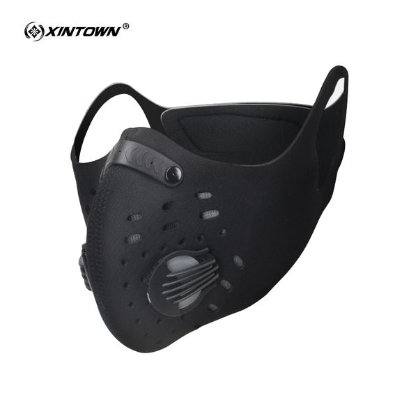 Máscaras de Ciclismo XINTOWN Carvão Ativado Máscara Antipoluição à Prova de Poeira Bicicleta de Montanha Esportes Máscaras de Ciclismo de Estrada Cobertura Facial
