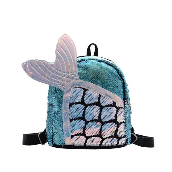 

cute sequins backpack fashion lady mermaid school backpack travel satchel girls student panelled zipper mochila tc-0541