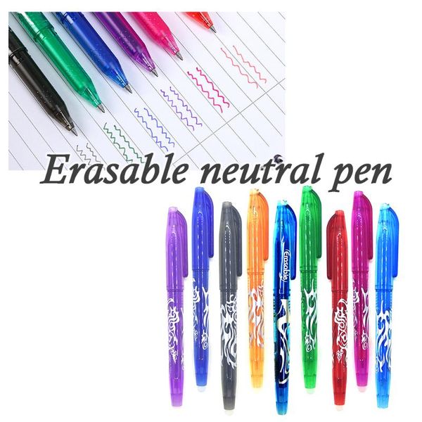 

0.5mm erasable neutral pen school office erasable gel ink pen 9 colors