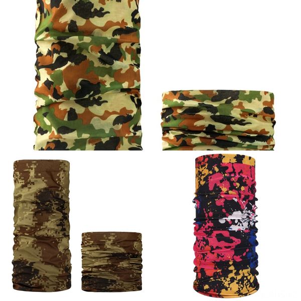 

7npx1 silk scarf windproof cycling scarf mask protection face outdoor uv climbing hiking ski headwear, Black