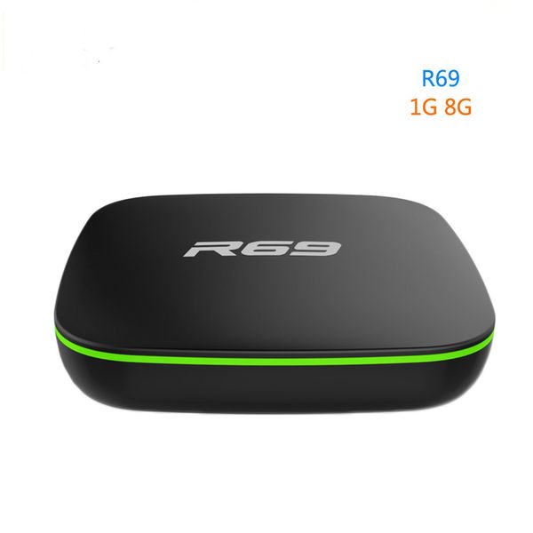 

r69 smart android 7.1 tv box 1gb 8gb allwinner h3 quad-core 2.4g wifi set box 1080p hd support 3d movie media player