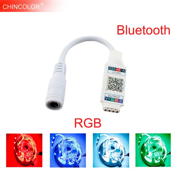 

wifi bluetooth music rgb controller dc5-24v mini smart light strip controller dimmer for 5050 3528 rgb led strip tape new il