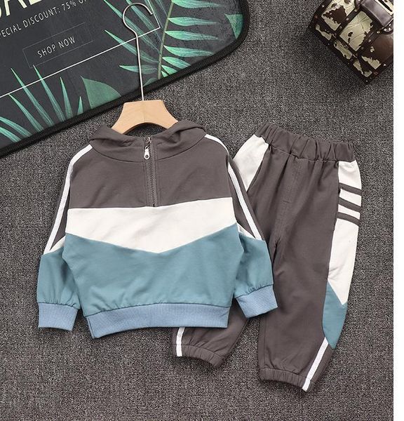 

children clothes casual sportsuit outfit tracksuit toddler boys clothes costume fall winter kids clothes boys clothing set, White