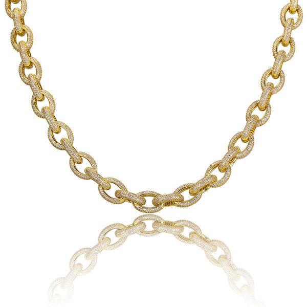 

hip-hop man necklace ellipse multi-storey twist link necklace, Silver