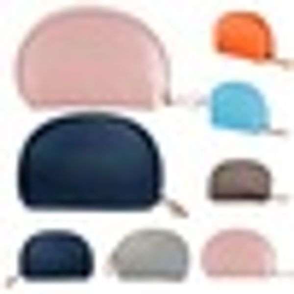 

new nylon waterproof zipper shell shaped clutch purse travel mini cosmetic bag toiletry makeup storage bag