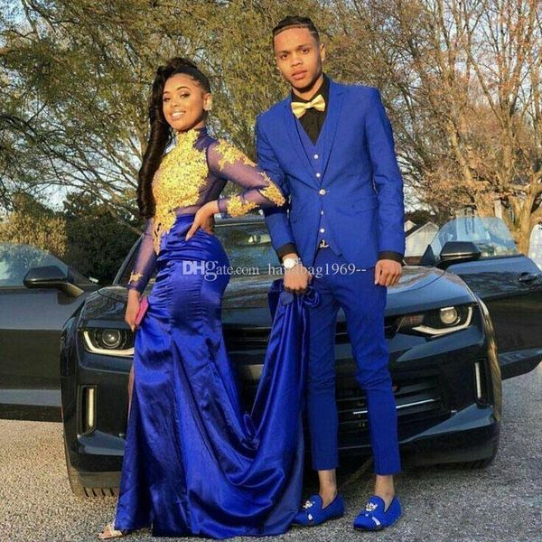 

new design one button royal blue groom tuxedos notch lapel groomsmen mens suits wedding/prom/dinner blazer (jacket+pants+vest+tie) k218, Black;gray