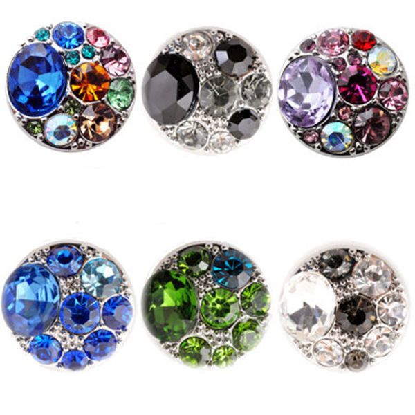 

snap button charms jewelry crystal 18mm metal noosa chunk rhinestone styles ginger snaps bracelets for women