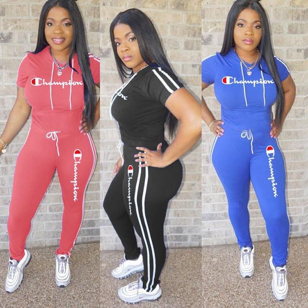 

Summer women 039 port ection pretty color two piece ize hooded hort leeved hirt and trou er in ummer 2019