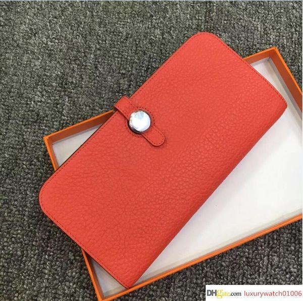 

2019 brand soft togo leather woman long wallets card holders purse passport bags fashion genuine leather for lady 000