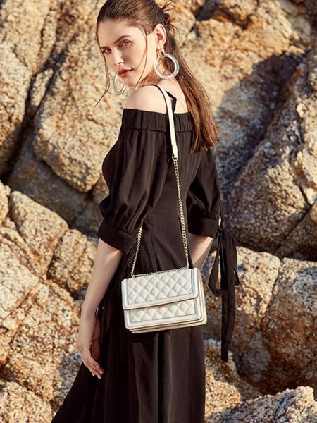 

genuine leather bags for women new fashion plaid woemn luxury designer crossbody handbag women chain shoulder bag 2020