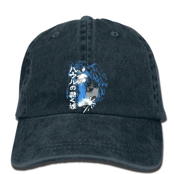 

hip hop baseball caps printed men hat a hearts love howls moving castle howls moving castle women cap, Blue;gray