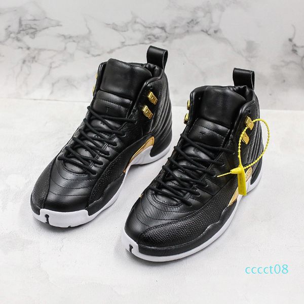

12 12s designer basketball midnight black men game royal triple black gym red flu game gamma blue the master sports sneakers size 7-13 08cct