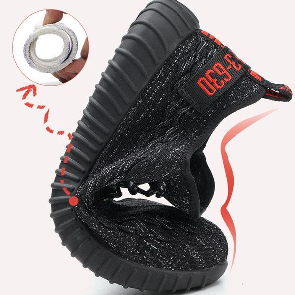 

Lightweight teel toe afety hoe for men ummer anti ma hing piercing work hoe andal me h neaker men afety boot, Black;brown