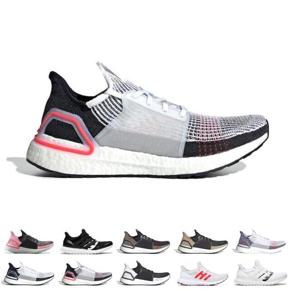 

New 19 Ultra Boost 5.0 Men Women Running Shoes Laser Red Dark Pixel Core Black Oreo Trainers Sport Sneaker Size 36-47